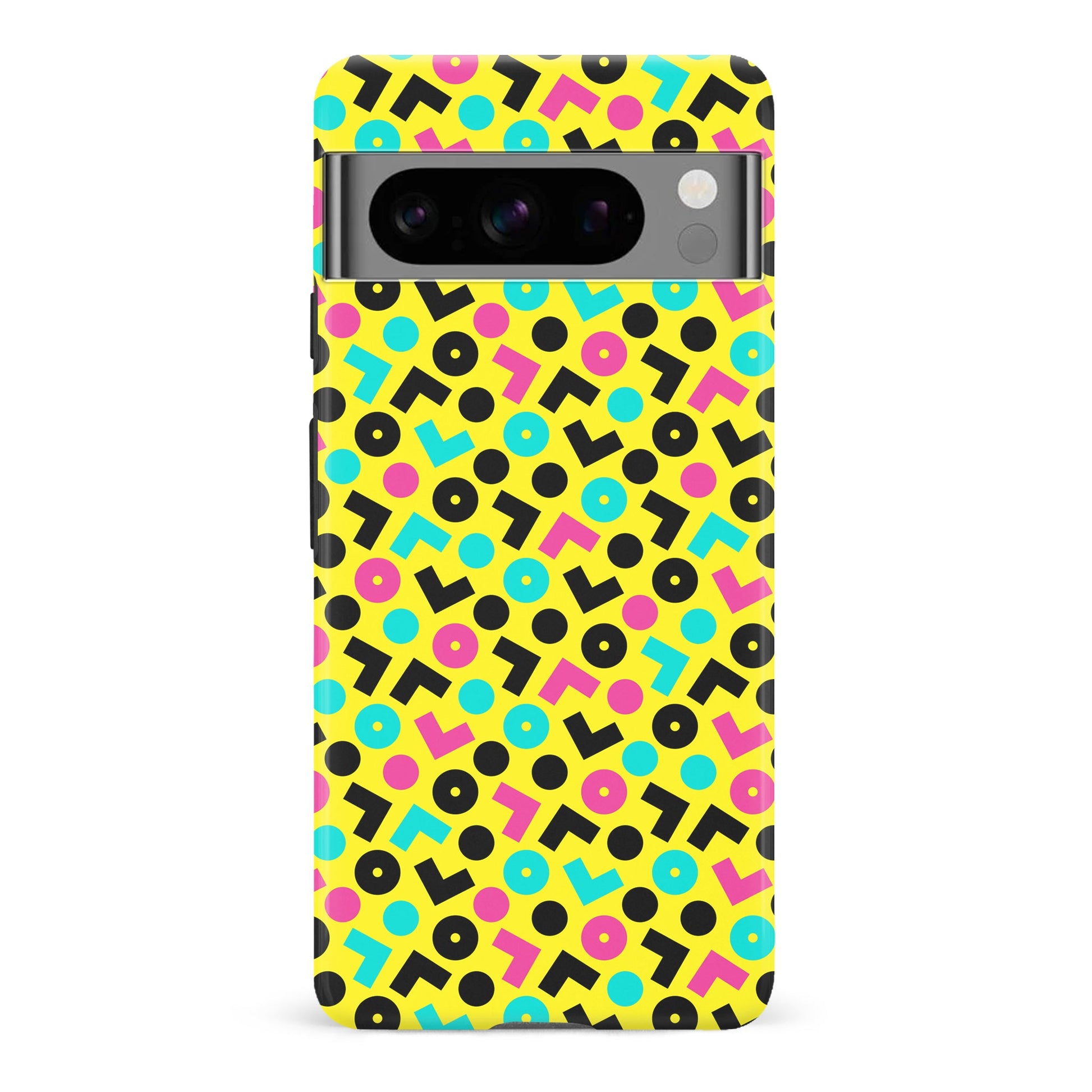 Google Pixel 8 Pro 90's Geometry Phone Case in Yellow