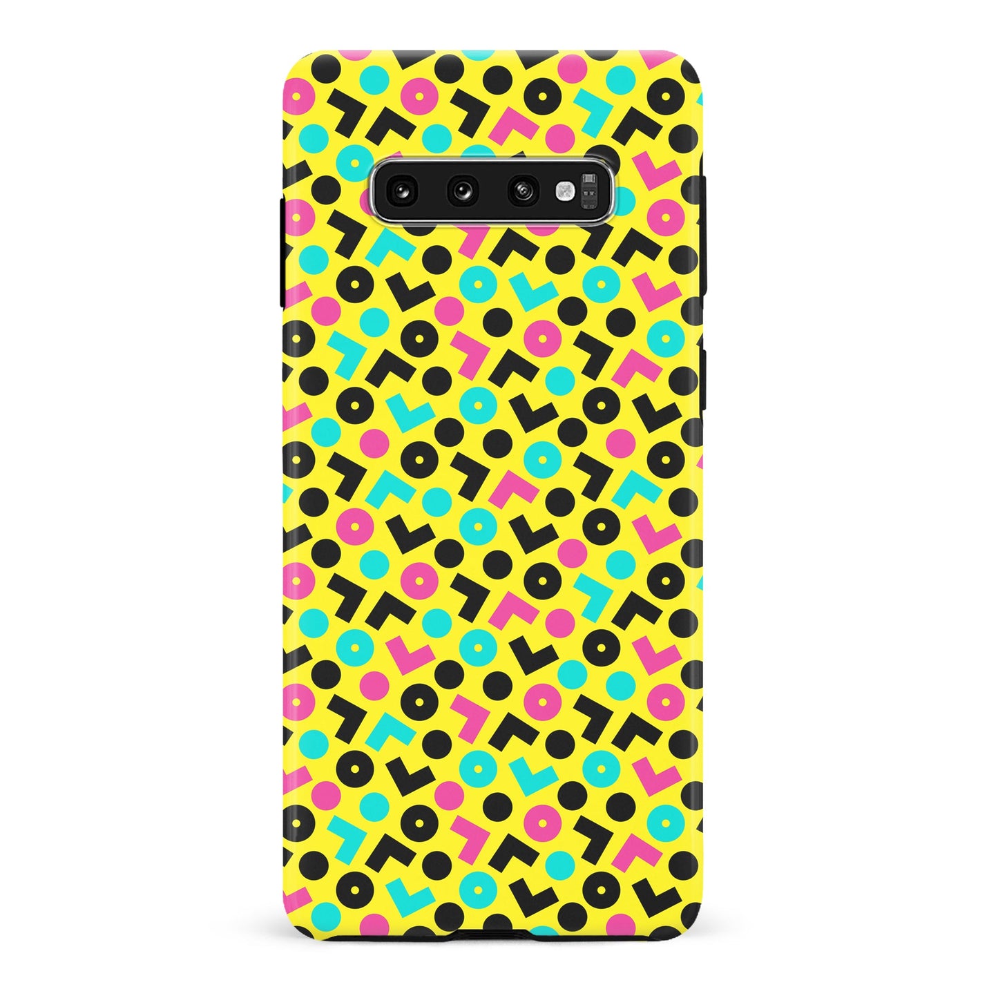 Samsung Galaxy S10 Plus 90's Geometry Phone Case in Yellow