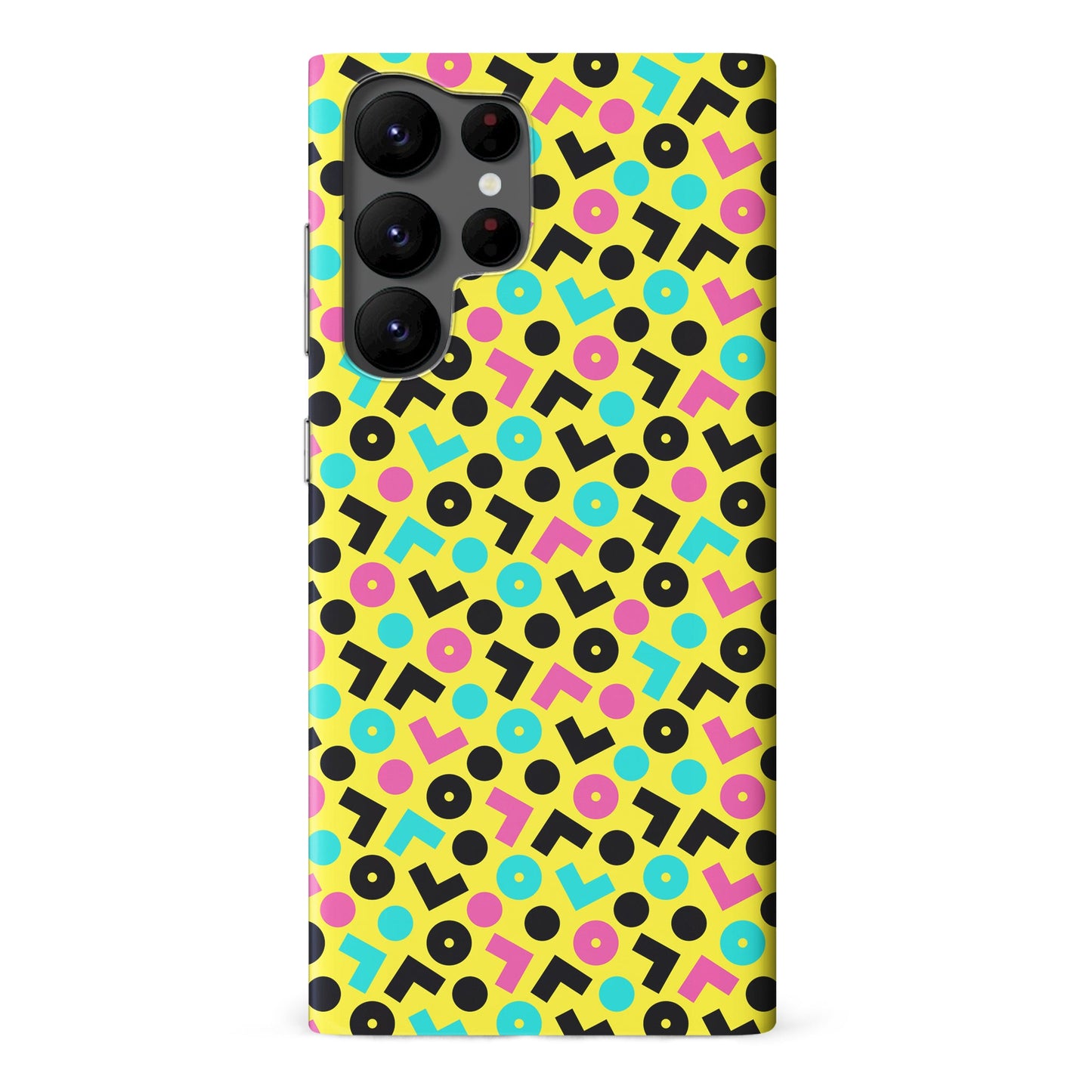 Samsung Galaxy S22 Ultra 90's Geometry Phone Case in Yellow