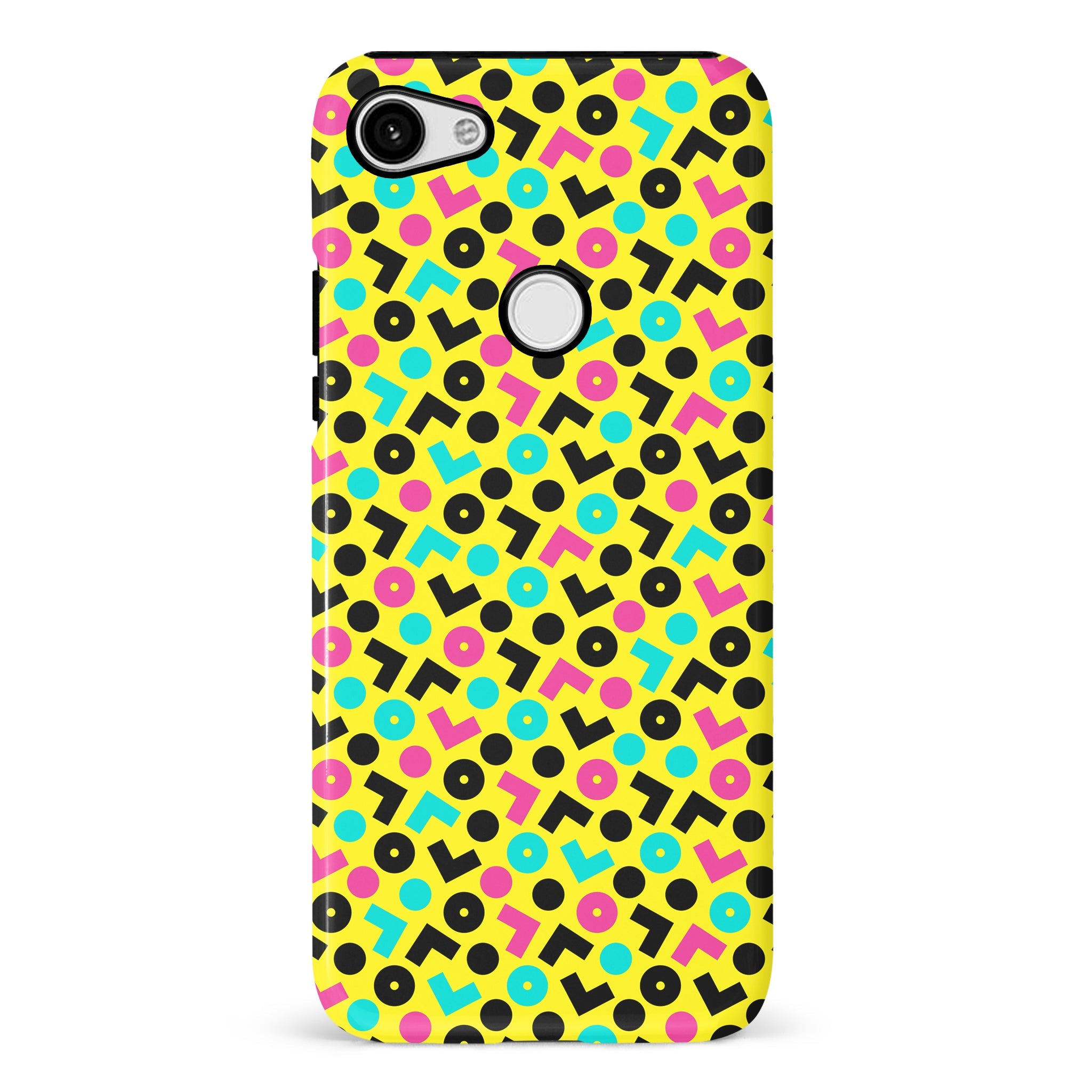 Google Pixel 3 XL 90's Geometry Phone Case in Yellow