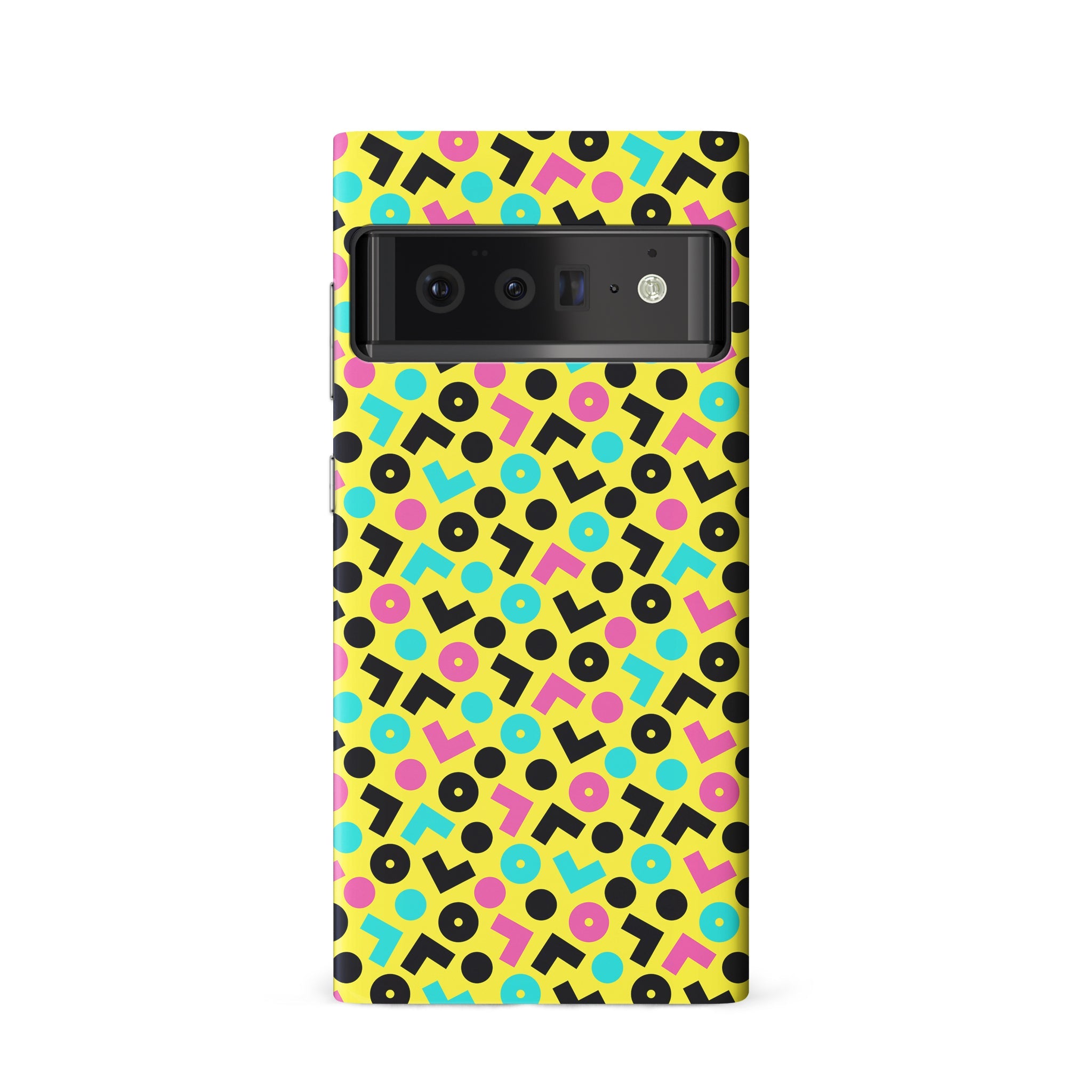 Google Pixel 6 90's Geometry Phone Case in Yellow