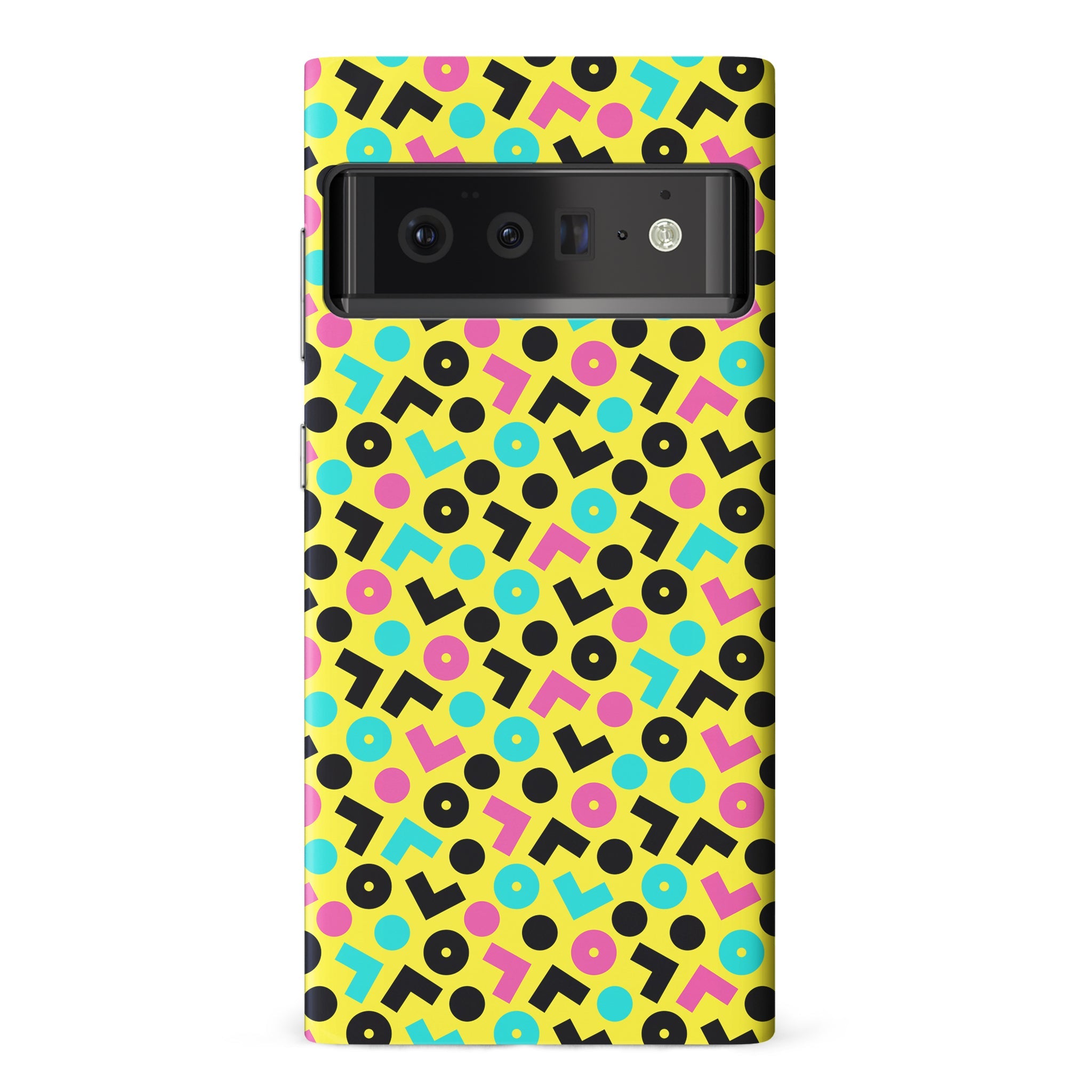 Google Pixel 6 Pro 90's Geometry Phone Case in Yellow