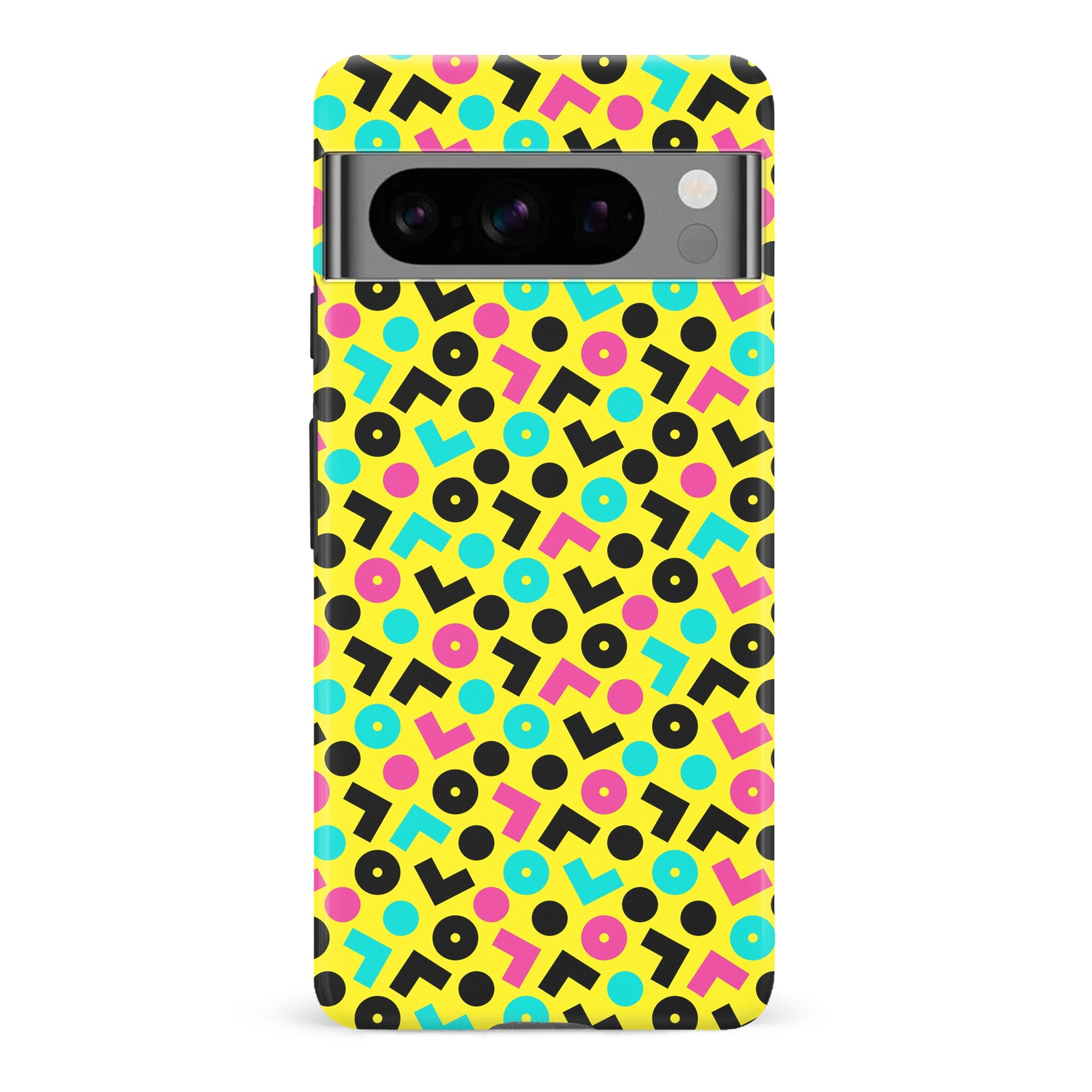 Google Pixel 8 Pro 90's Geometry Phone Case in Yellow