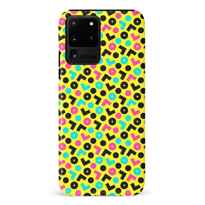 Samsung Galaxy S20 Ultra 90's Geometry Phone Case in Yellow