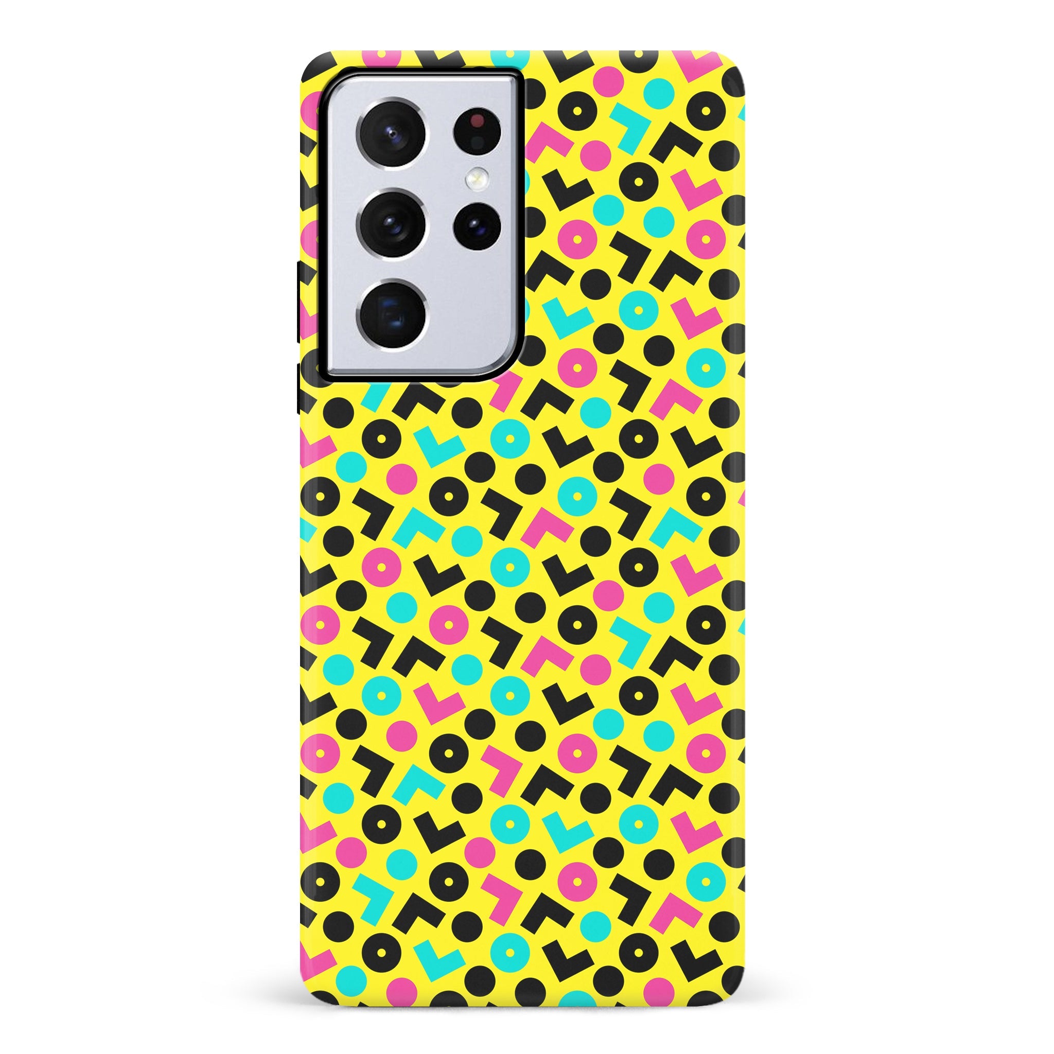 Samsung Galaxy S21 Ultra 90's Geometry Phone Case in Yellow