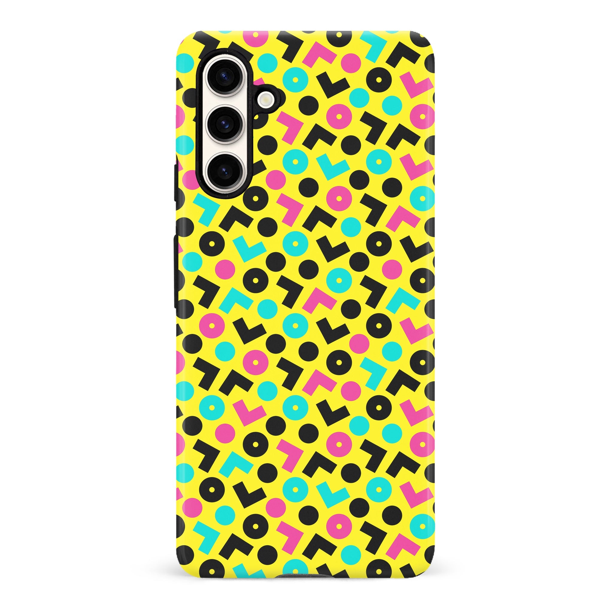 Samsung S23 FE 90's Geometry Phone Case - Yellow