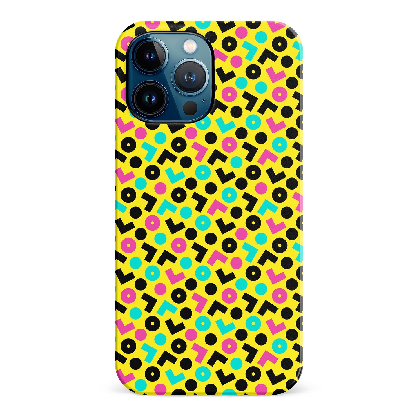 iPhone 12 Pro Max 90's Geometry Phone Case in Yellow