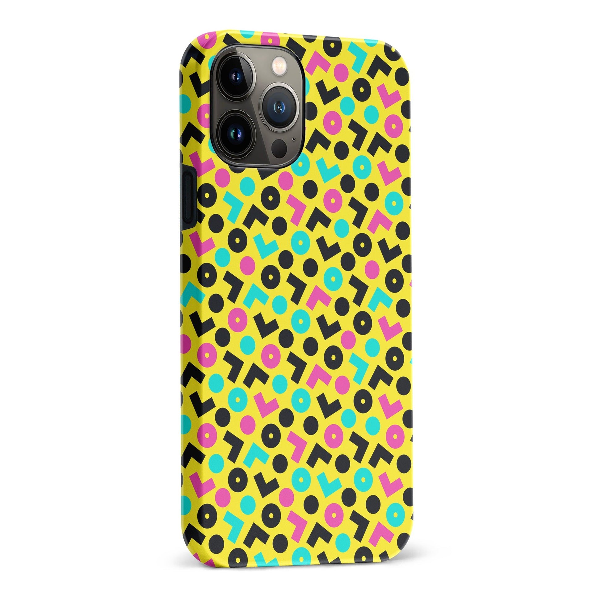 iPhone 13 Pro Max 90's Geometry Phone Case in Yellow