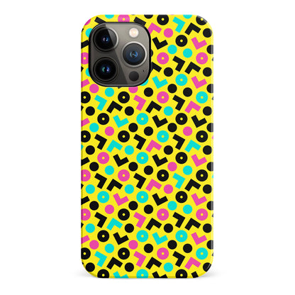 iPhone 13 Pro Max 90's Geometry Phone Case in Yellow