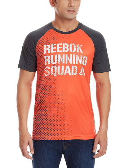 Reebok Men's Synthetic Round Neck T Shirt