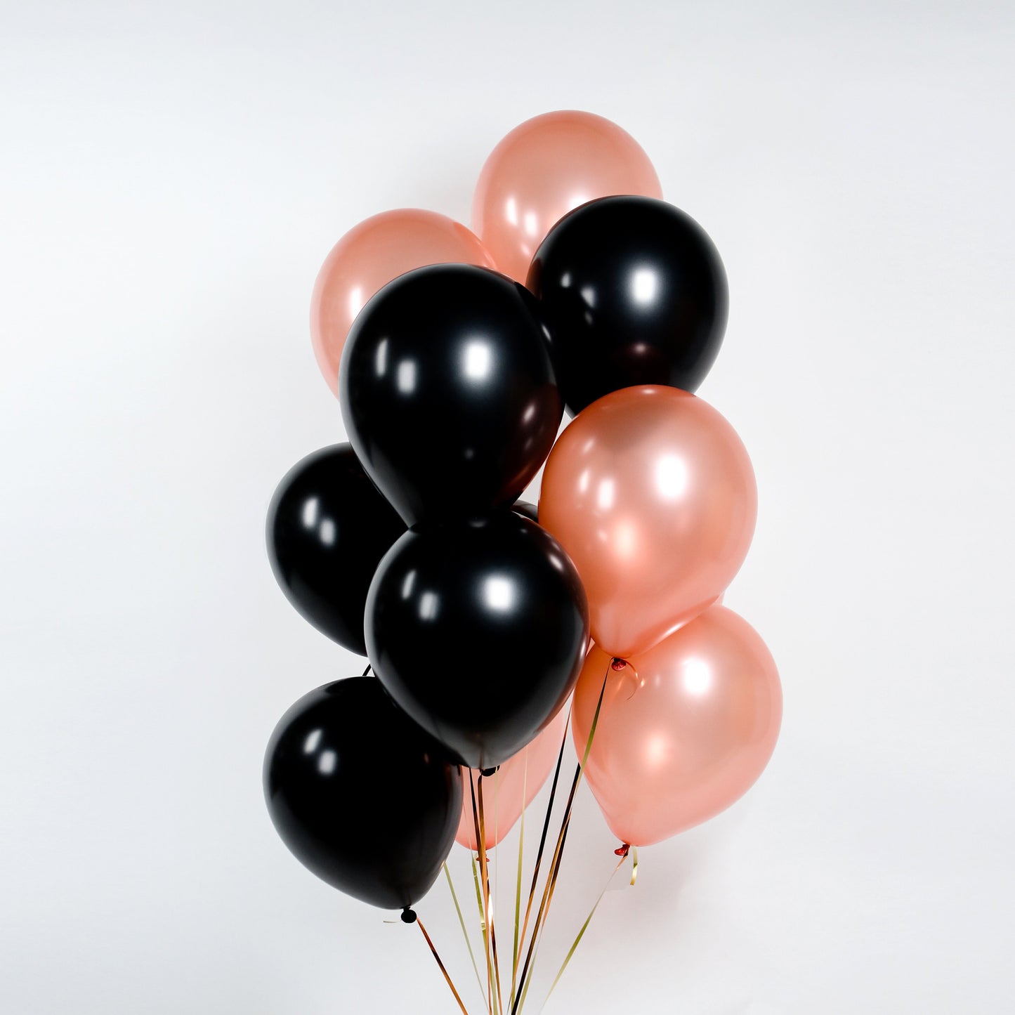 Rose Gold and Black Balloons - Cake Together - Online Birthday Cake Delivery