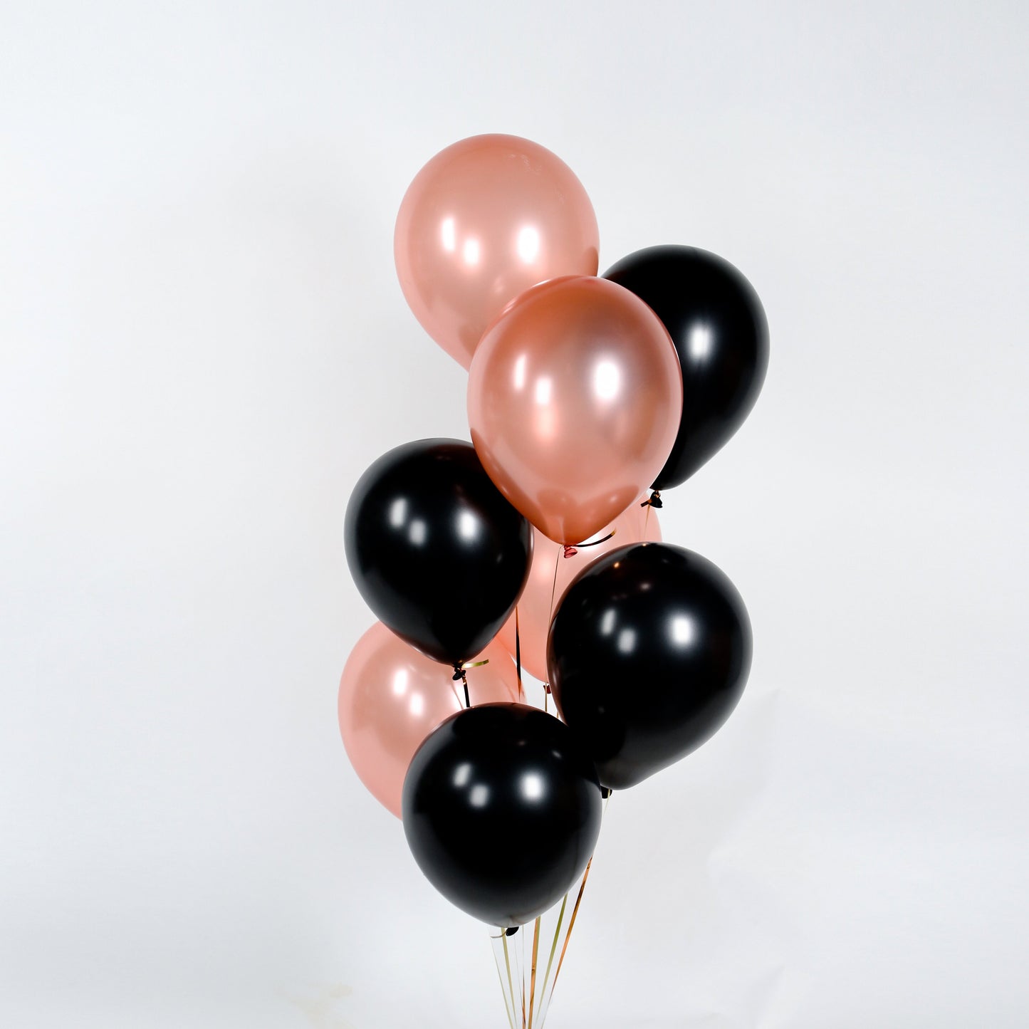 Rose Gold and Black Balloons - Cake Together - Online Birthday Cake Delivery