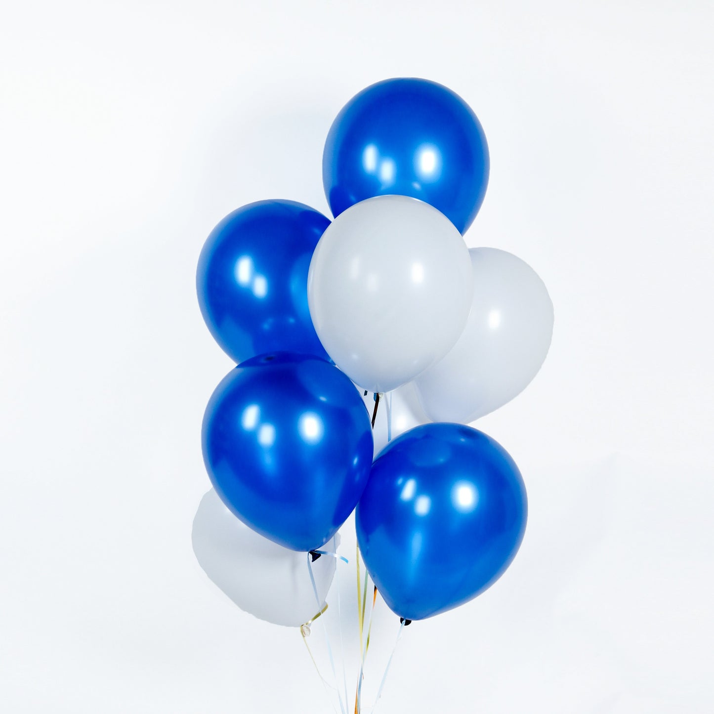 Blue and White Helium Balloons - Cake Together - Online Birthday Cake Delivery